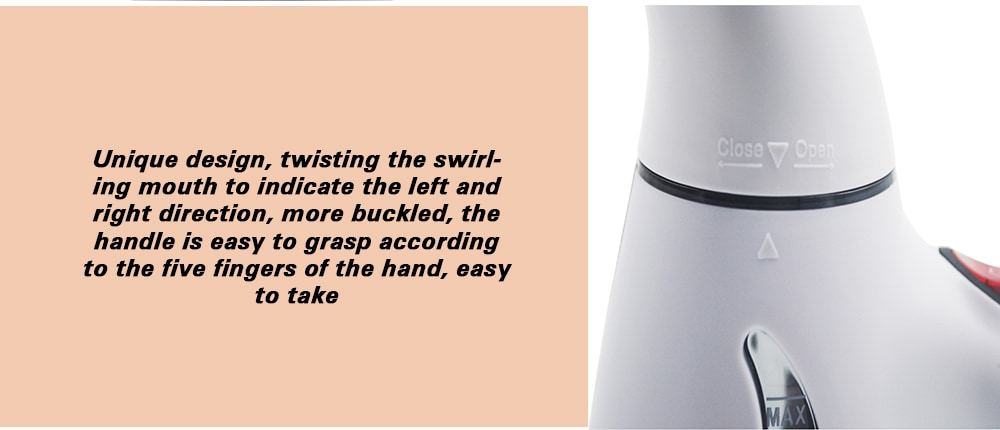 Portable Hanging Handheld Mini Vertical Garment Steamer- White Portable Hanging Handheld Mini Vertical Garment Steamer- White