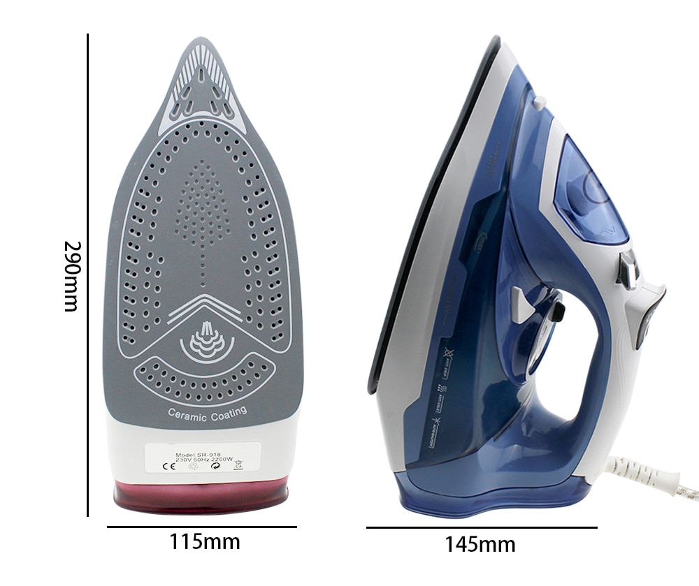 Soarin Ceramic Electric Iron Handheld Household Steam Flatiron- Cornflower Blue EU Plug Soarin Ceramic Electric Iron Handheld Household Steam Flatiron- Cornflower Blue EU Plug