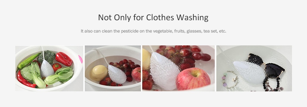 QP001 Ultrasonic Bubble Mini Washing Machine Fruit Cleaner- White QP001 Ultrasonic Bubble Mini Washing Machine Fruit Cleaner- White
