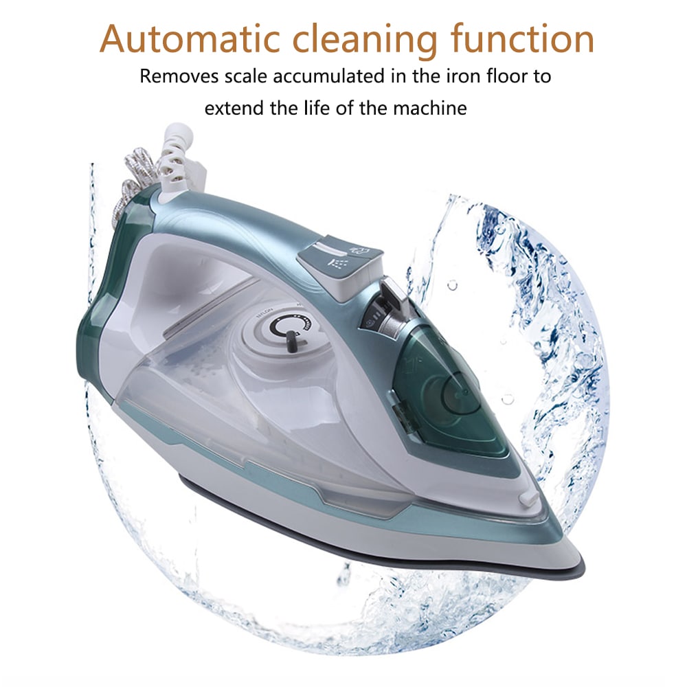 SURKER Electric Iron Five-Speed Temperature Adjustment 2200W High Power- Pale Blue Lily SURKER Electric Iron Five-Speed Temperature Adjustment 2200W High Power- Pale Blue Lily