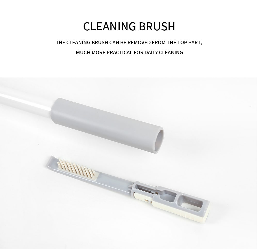 Wet Dry Dual Use Flat Mop Hands-free Floor Cleaning Tool- White Wet Dry Dual Use Flat Mop Hands-free Floor Cleaning Tool- White