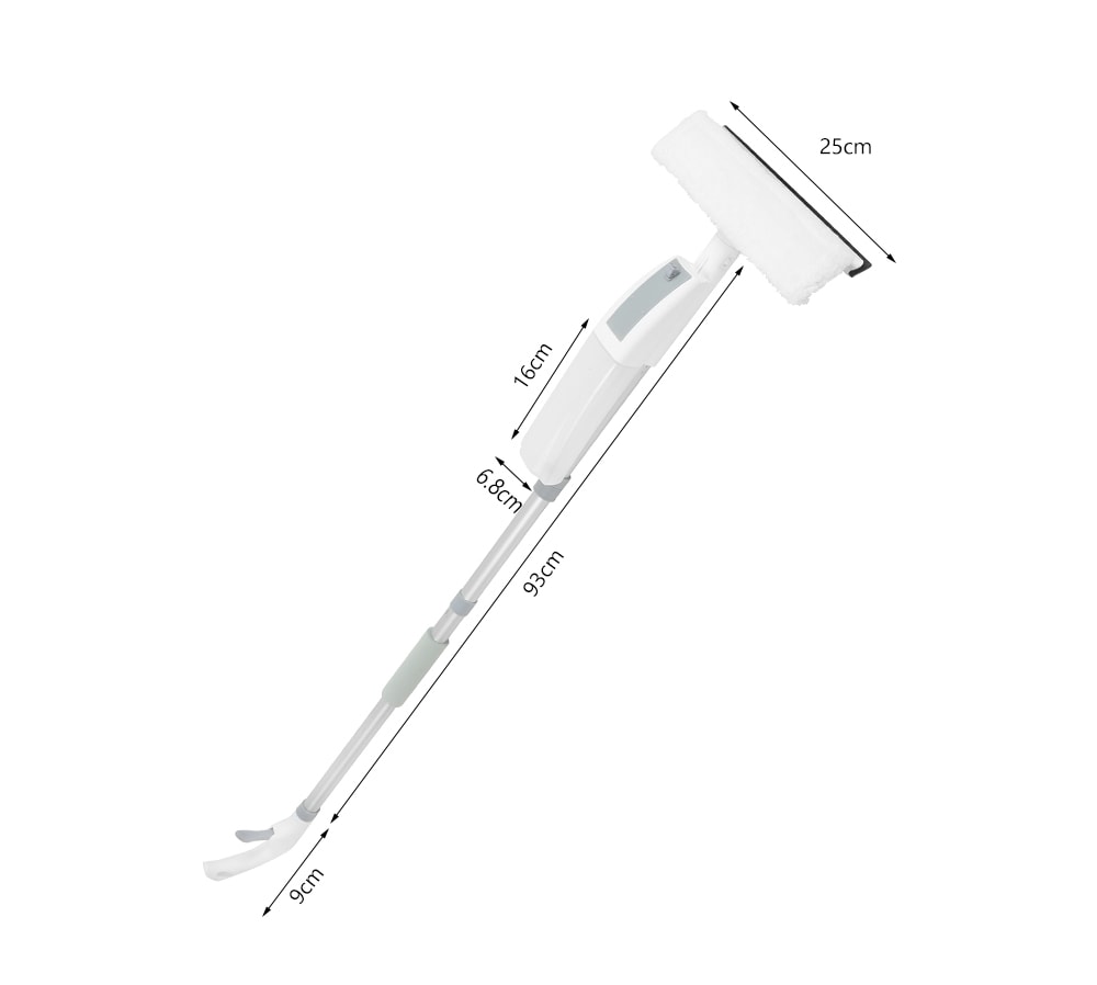 Spray Type Bilateral Cleaning Window Cleaner Sweeper- White Spray Type Bilateral Cleaning Window Cleaner Sweeper- White