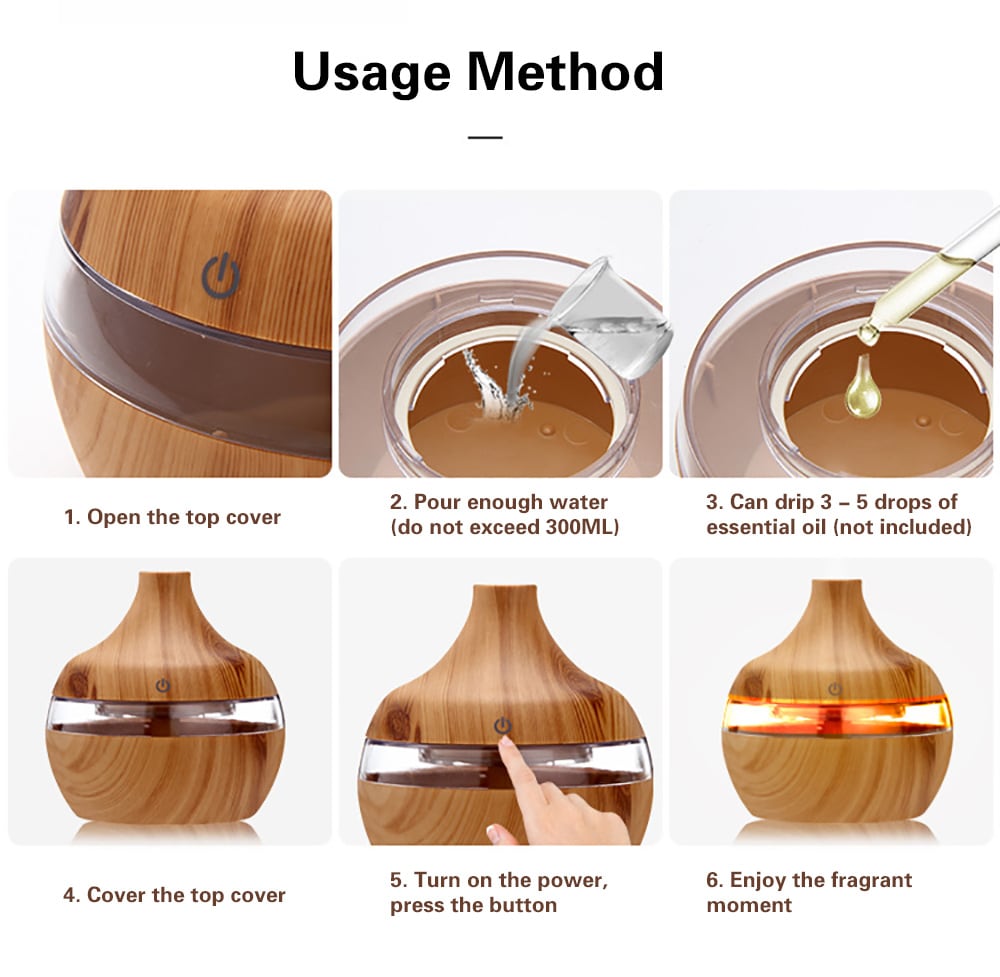 XBH - 038B Air Aroma Humidifier Ultrasonic Aromatherapy Essential Oil Diffuser- Coffee XBH - 038B Air Aroma Humidifier Ultrasonic Aromatherapy Essential Oil Diffuser- Coffee