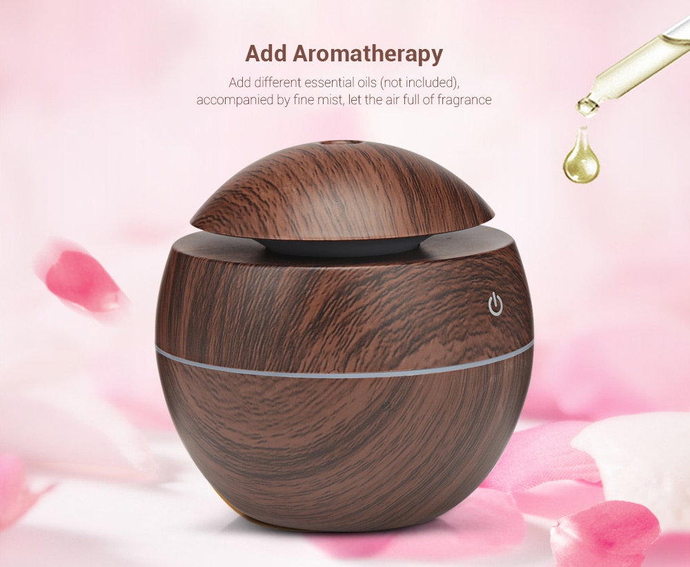 XBH - 035B Round Cover Wood Grain Humidifier Night Light Moisturizer Sprayer- BurlyWood XBH - 035B Round Cover Wood Grain Humidifier Night Light Moisturizer Sprayer- BurlyWood