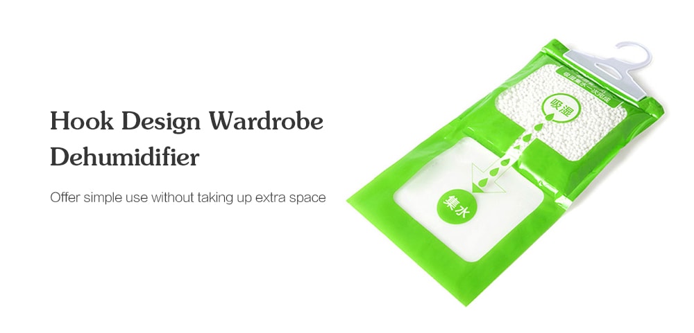 Suspensible Wardrobe Moisture-proof and Anti-mildew Absorbent Bag Desiccant Dehumidifier- Yellow Green Suspensible Wardrobe Moisture-proof and Anti-mildew Absorbent Bag Desiccant Dehumidifier- Yellow Green