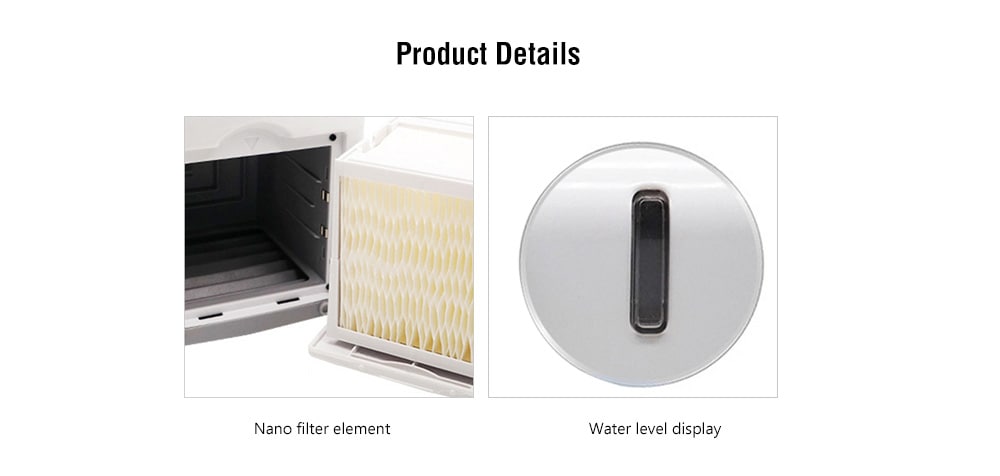 Mini Home Dormitory USB Air Conditioning Fan Humidifier- White Mini Home Dormitory USB Air Conditioning Fan Humidifier- White