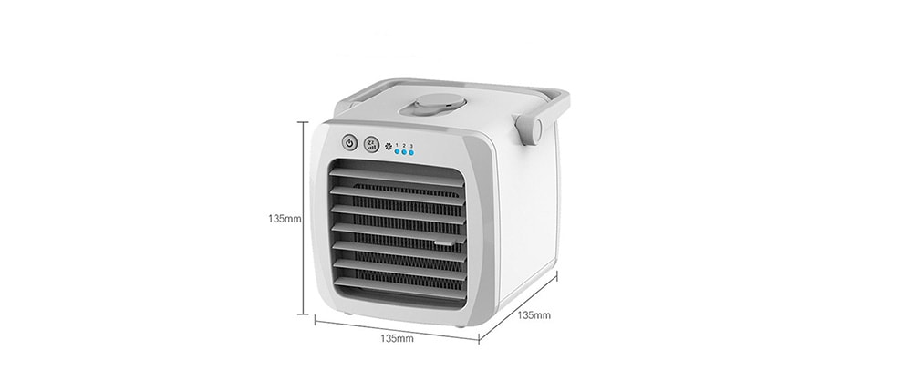 Mini Home Dormitory USB Air Conditioning Fan Humidifier- White Mini Home Dormitory USB Air Conditioning Fan Humidifier- White