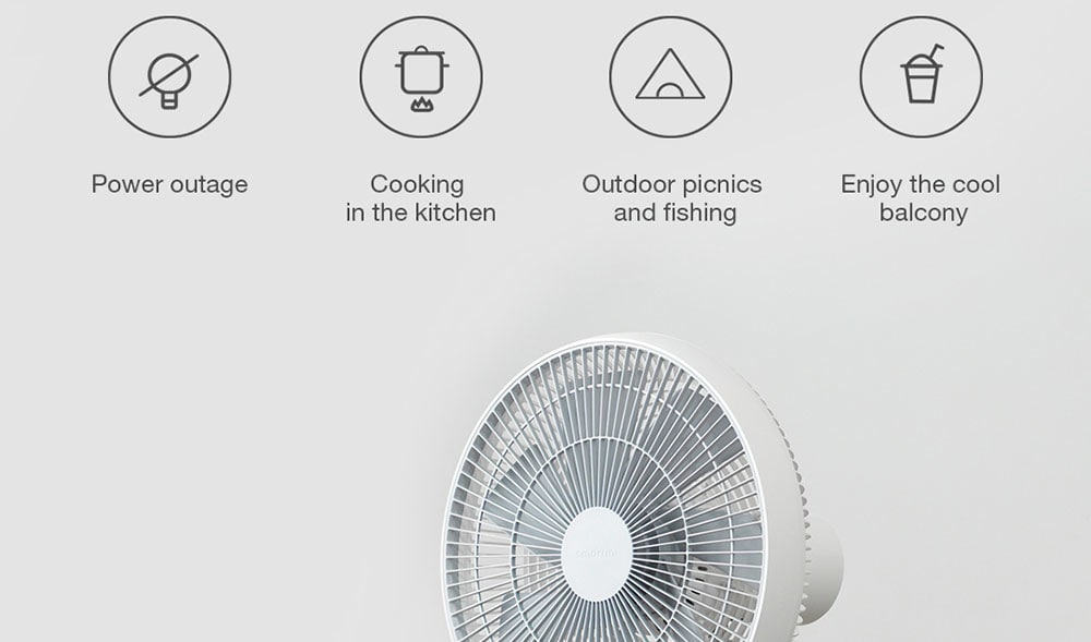 Smartmi ZLBPLDS03ZM DC Frequency Conversion Natural Wind Floor Fan With Battery ( Xiaomi Ecosystem Product )- White with Battery Smartmi ZLBPLDS03ZM DC Frequency Conversion Natural Wind Floor Fan With Battery ( Xiaomi Ecosystem Product )- White with Battery