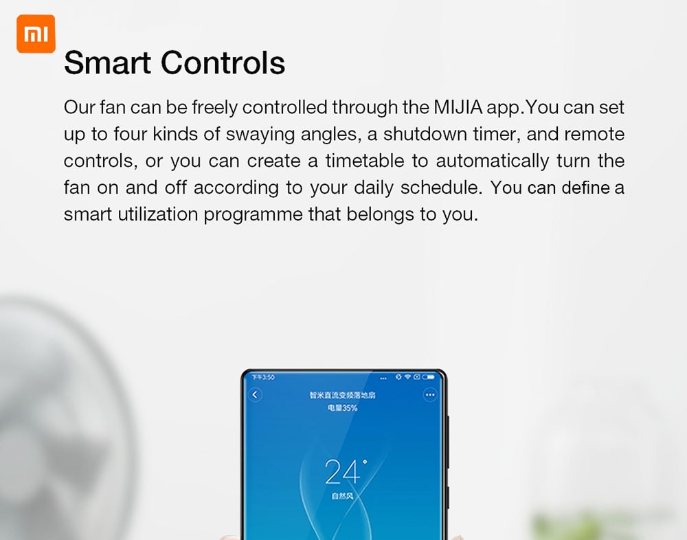 Smartmi ZLBPLDS03ZM DC Frequency Conversion Natural Wind Floor Fan With Battery ( Xiaomi Ecosystem Product )- White with Battery Smartmi ZLBPLDS03ZM DC Frequency Conversion Natural Wind Floor Fan With Battery ( Xiaomi Ecosystem Product )- White with Battery