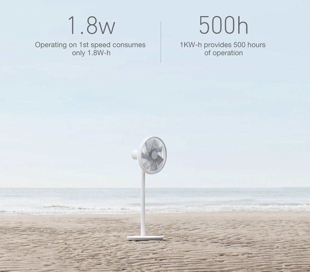Smartmi ZLBPLDS03ZM DC Frequency Conversion Natural Wind Floor Fan With Battery ( Xiaomi Ecosystem Product )- White with Battery Smartmi ZLBPLDS03ZM DC Frequency Conversion Natural Wind Floor Fan With Battery ( Xiaomi Ecosystem Product )- White with Battery