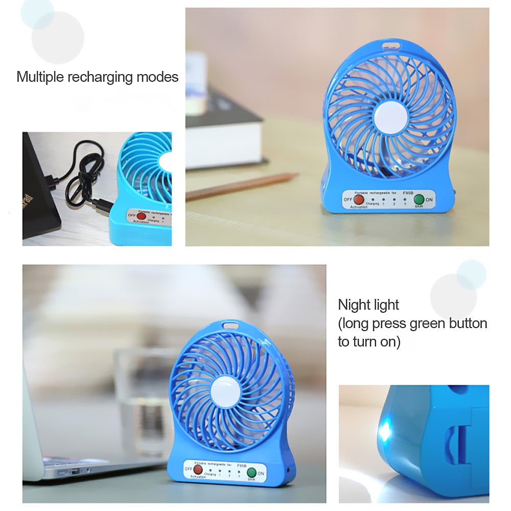 Portable Hand-held Electric USB Fan- Black Portable Hand-held Electric USB Fan- Black