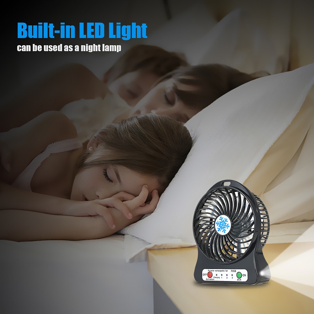 Portable Hand-held Electric USB Fan- Black Portable Hand-held Electric USB Fan- Black