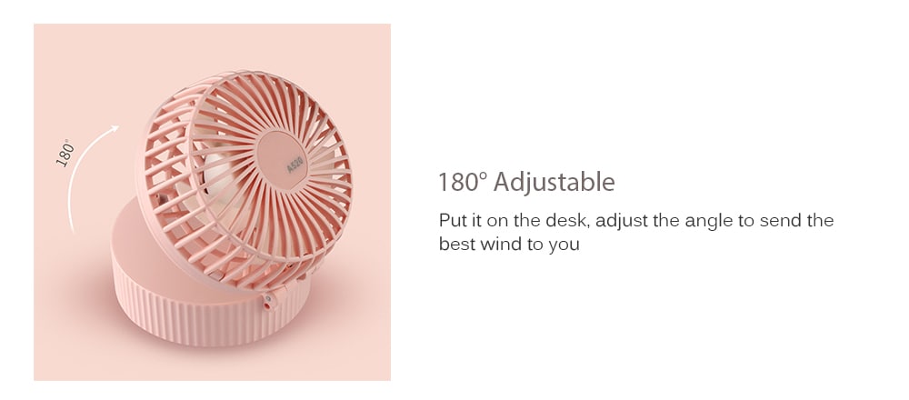 Portable USB Rechargeable 3 Winds Level Hanging Neck Fan with Mirror- Blue Portable USB Rechargeable 3 Winds Level Hanging Neck Fan with Mirror- Blue