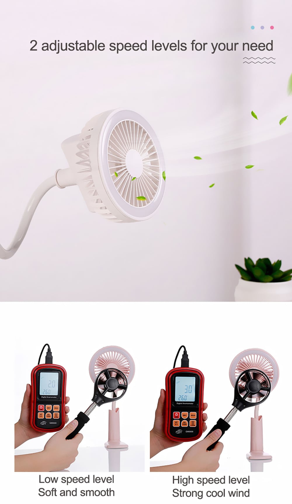 USB Portable Clip On Stroller Fan- Pink USB Portable Clip On Stroller Fan- Pink