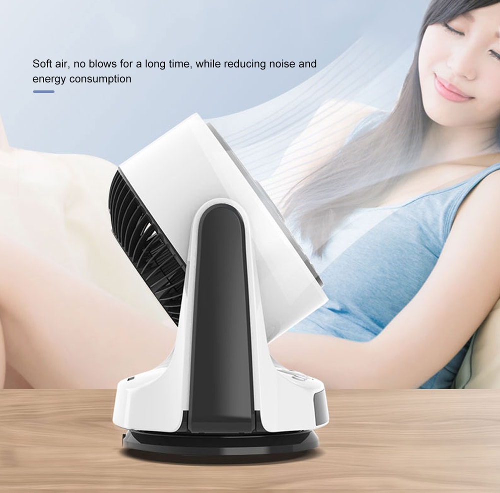 SEEDEN Intelligent Remote Control Home Desktop Shaking Head Fan- White SEEDEN Intelligent Remote Control Home Desktop Shaking Head Fan- White
