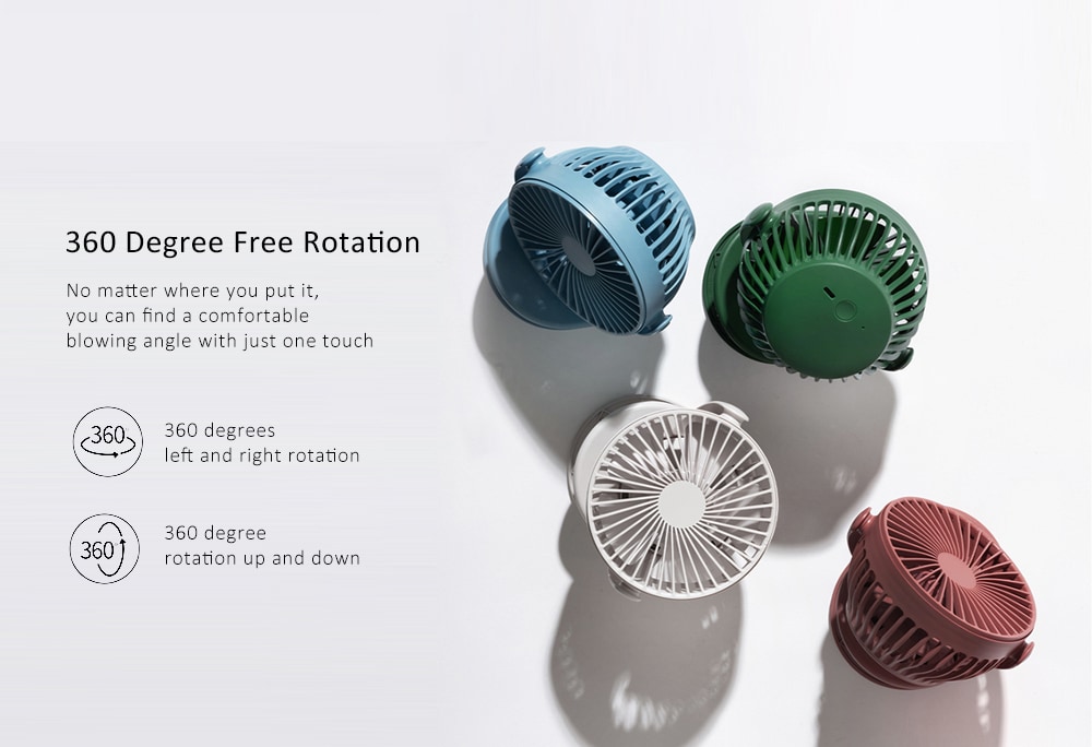 SOLOVE USB Charging Clip Fan from Xiaomi youpin- Gray Goose SOLOVE USB Charging Clip Fan from Xiaomi youpin- Gray Goose