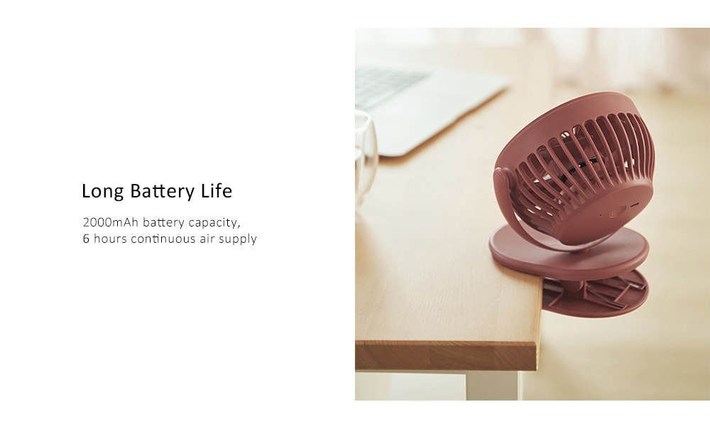 SOLOVE USB Charging Clip Fan from Xiaomi youpin- Gray Goose SOLOVE USB Charging Clip Fan from Xiaomi youpin- Gray Goose
