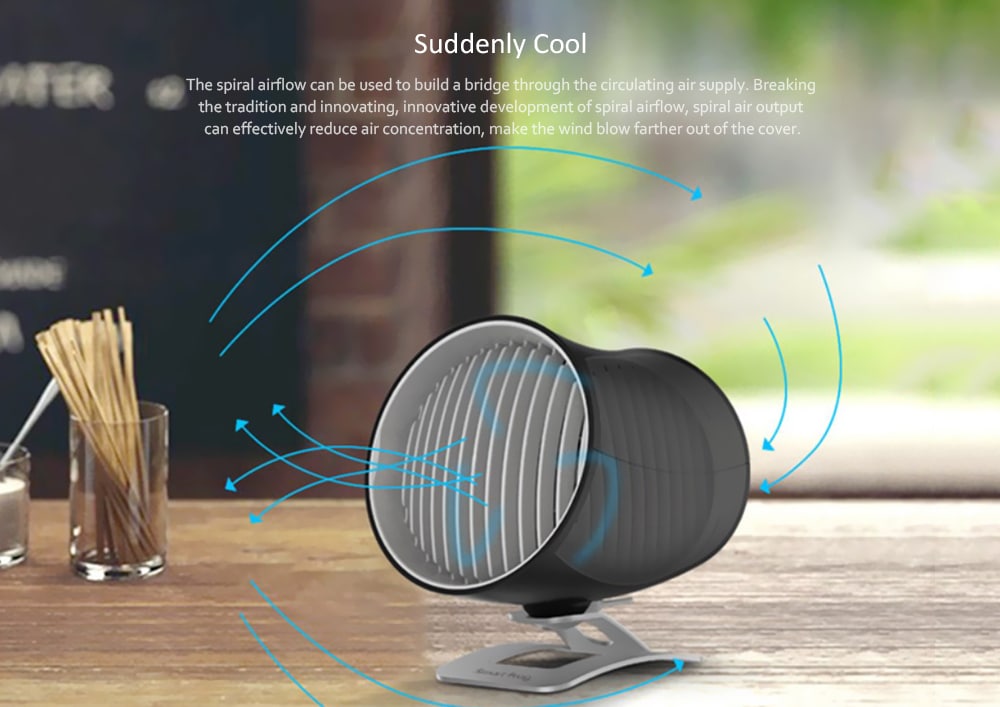 Smart Frog KW - MF100 Cool Whirlwind Desktop USB Fan- Jet Black Smart Frog KW - MF100 Cool Whirlwind Desktop USB Fan- Jet Black