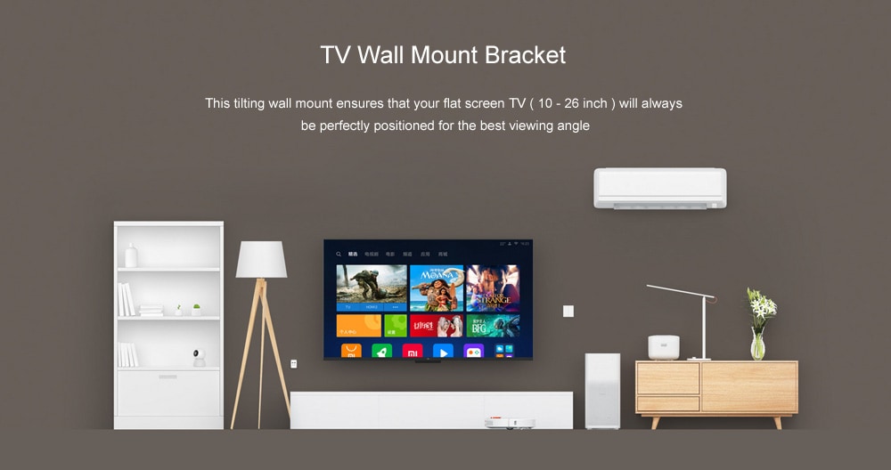 Retractable TV Wall Mount Bracket for 10 - 26 inch Flat Panel Mounting- Black Retractable TV Wall Mount Bracket for 10 - 26 inch Flat Panel Mounting- Black