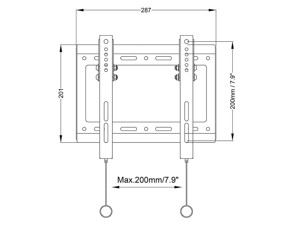PL 5030S Universal Flat TV Wall Mount Bracket for 14 - 32 inch Screen- Black PL 5030S Universal Flat TV Wall Mount Bracket for 14 - 32 inch Screen- Black