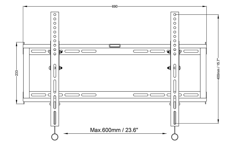 PL 5030L Universal Flat TV Wall Mount Bracket for 37 - 70 inch Screen- Black PL 5030L Universal Flat TV Wall Mount Bracket for 37 - 70 inch Screen- Black