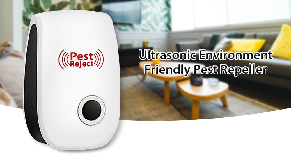 Ultrasonic Control Environment-Friendly Pest Repeller 6pcs- White US Plug Ultrasonic Control Environment-Friendly Pest Repeller 6pcs- White US Plug
