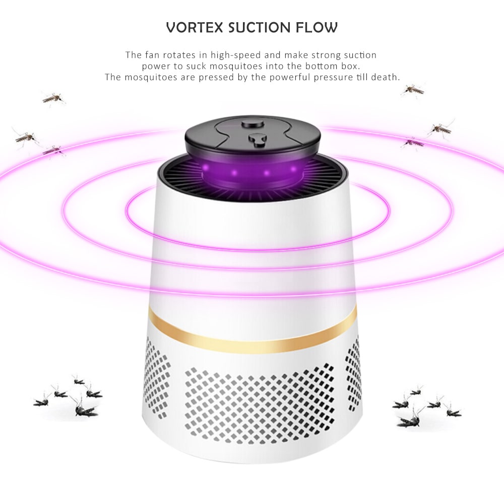 USB Household Photocatalyst LED Anti-mosquito Lamp - Black USB Household Photocatalyst LED Anti-mosquito Lamp - Black