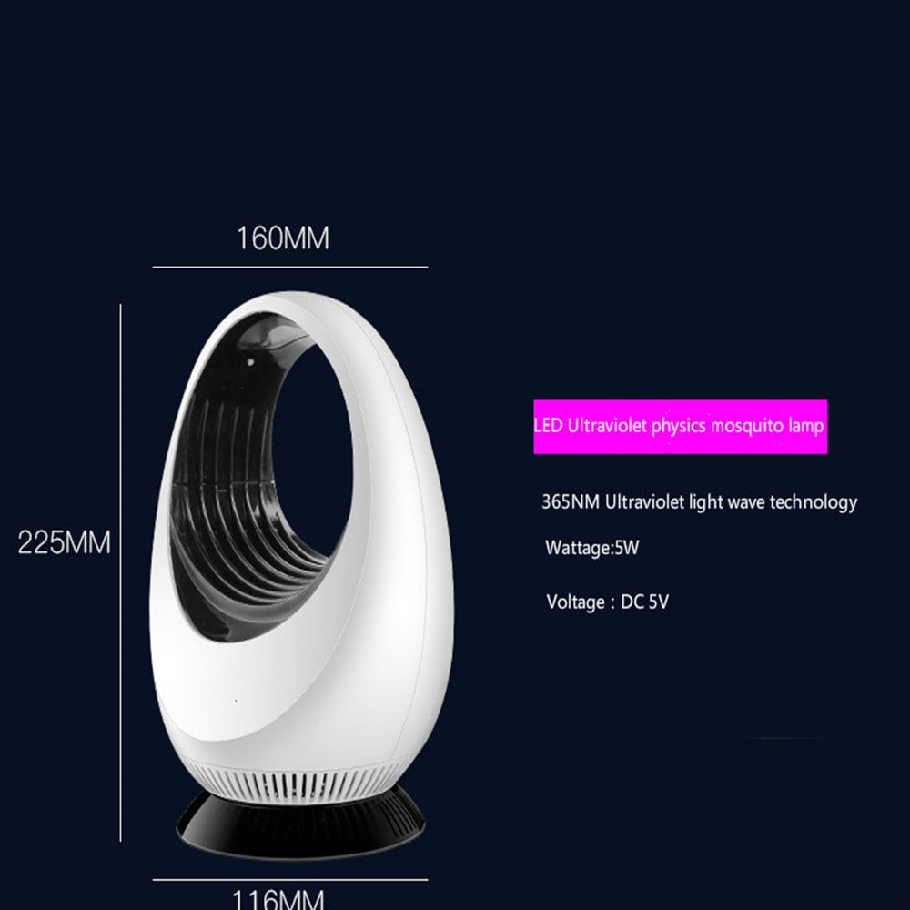 Photocatalyst Mosquito Killer Lamp LED Mosquito Trap- White Photocatalyst Mosquito Killer Lamp LED Mosquito Trap- White