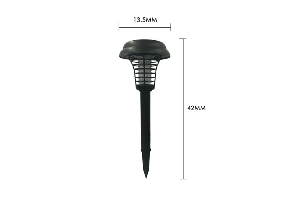 Solar Outdoor Automatic Mosquito Lamp- Black Solar Outdoor Automatic Mosquito Lamp- Black