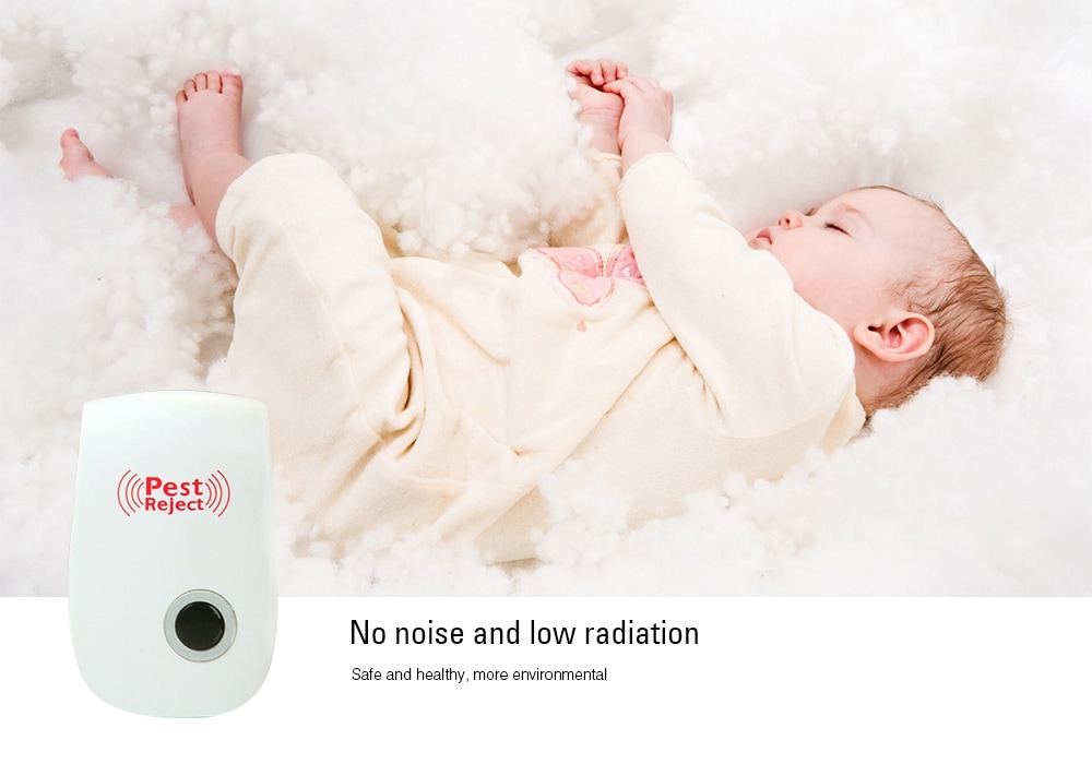 WUIBN Multifunctional Electric Pest Reject Plug Repeller- White US Plug WUIBN Multifunctional Electric Pest Reject Plug Repeller- White US Plug