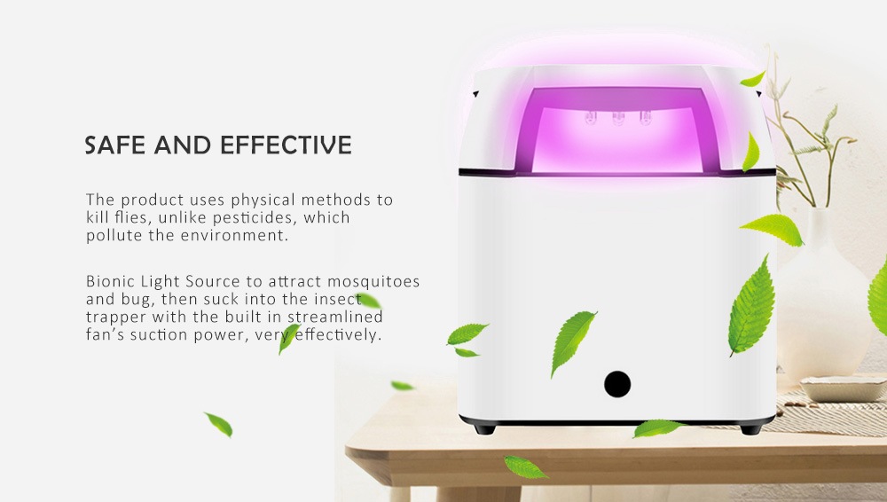 USB Ultra-quiet LED Photocatalyst Anti-mosquito Lamp - White USB Ultra-quiet LED Photocatalyst Anti-mosquito Lamp - White