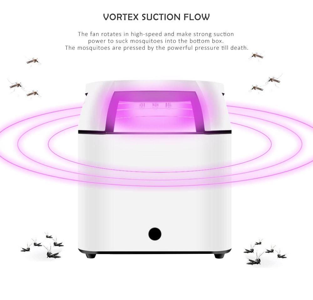USB Ultra-quiet LED Photocatalyst Anti-mosquito Lamp - White USB Ultra-quiet LED Photocatalyst Anti-mosquito Lamp - White