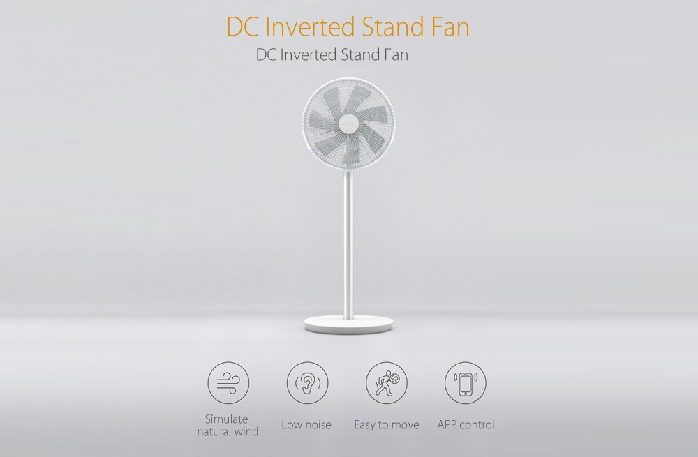 Smart DC Frequency Stand Fan APP Remote Control- White Smart DC Frequency Stand Fan APP Remote Control- White