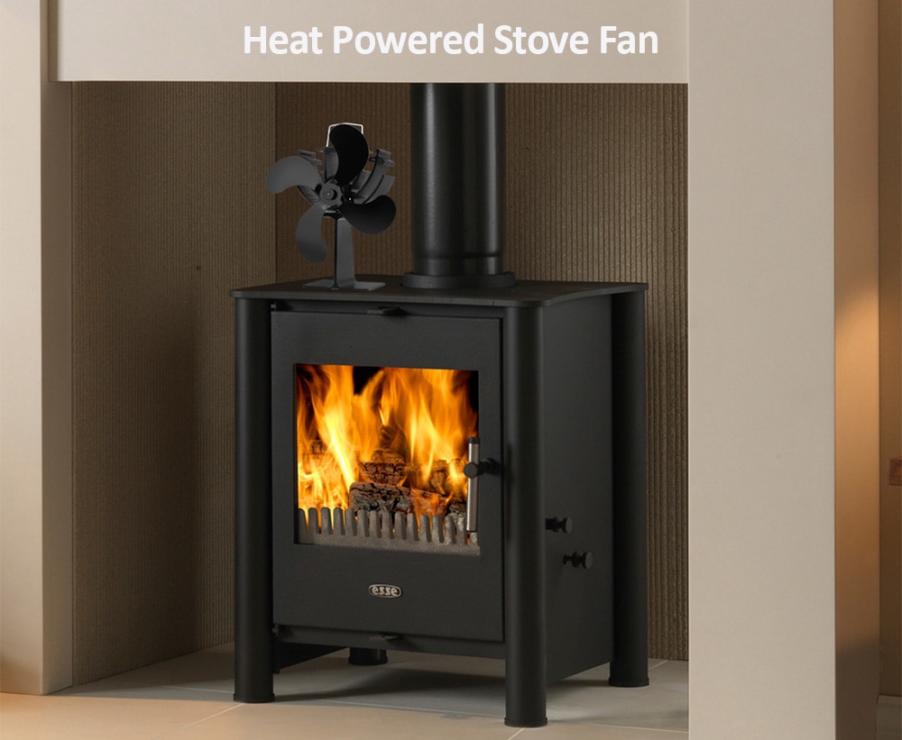 XL - BLFS - 700E Heat Powered Stove Fan- Black XL - BLFS - 700E Heat Powered Stove Fan- Black
