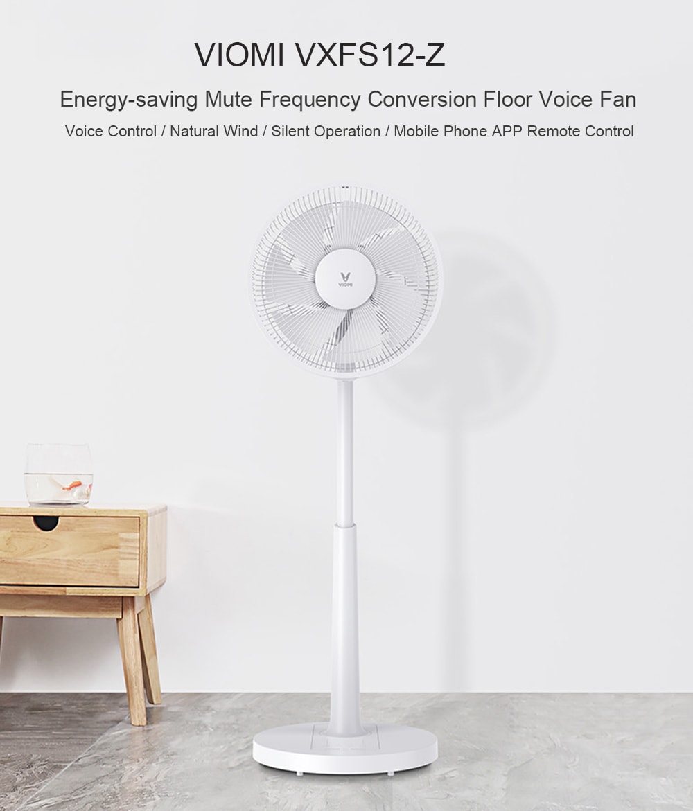 VIOMI VXFS12 - Z Energy-saving Mute Frequency Conversion Floor Voice Fan 220V- White VIOMI VXFS12 - Z Energy-saving Mute Frequency Conversion Floor Voice Fan 220V- White