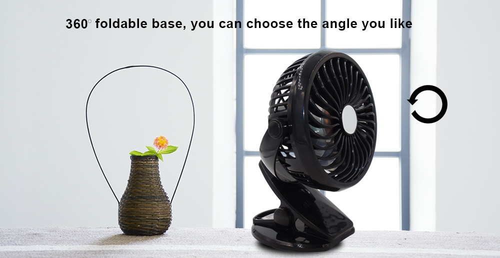 USB Powered 4 Inch Mini Desktop Table Fan- Black USB Powered 4 Inch Mini Desktop Table Fan- Black