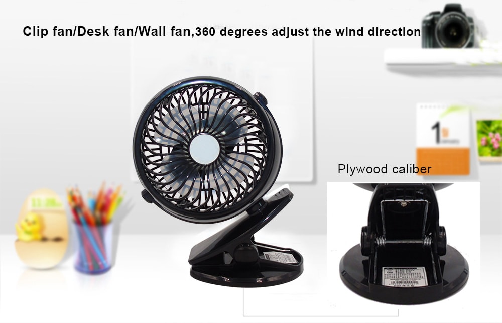 USB Powered 4 Inch Mini Desktop Table Fan- Black USB Powered 4 Inch Mini Desktop Table Fan- Black