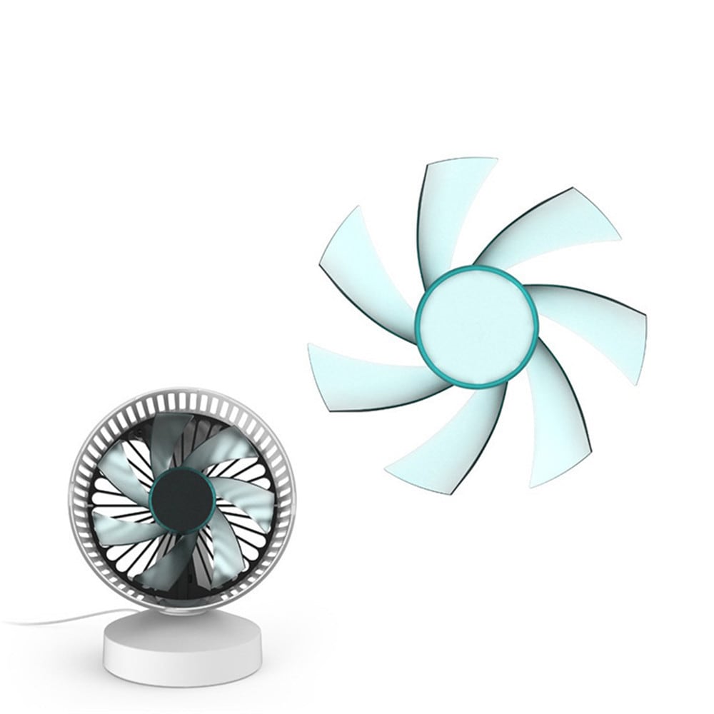 Portable USB Desktop Mute Mini Fan- White Portable USB Desktop Mute Mini Fan- White