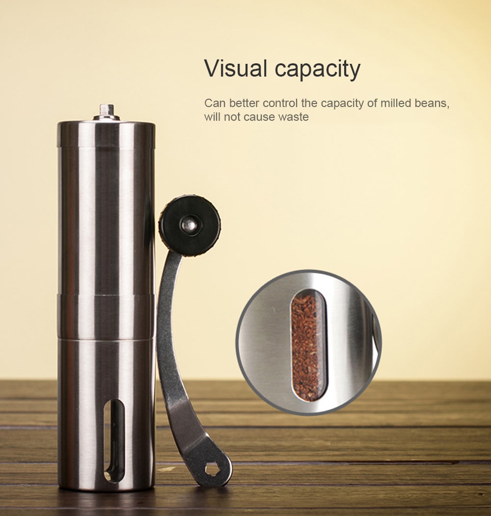 Portable Manual Coffee Grinder- Silver Portable Manual Coffee Grinder- Silver