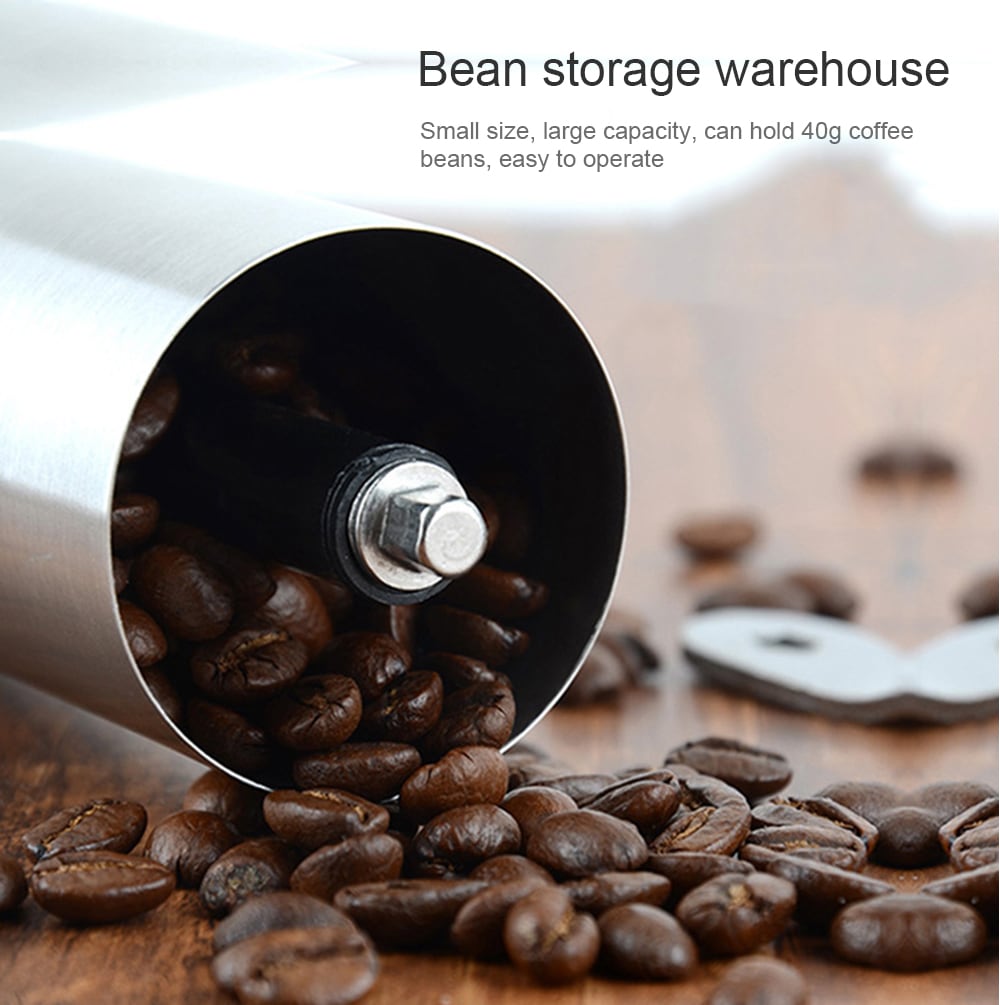 Portable Manual Coffee Grinder- Silver Portable Manual Coffee Grinder- Silver