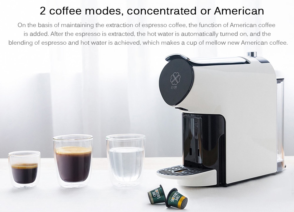 SCISHARE S1102 Smart Capsule Coffee Machine from Xiaomi youpin- White SCISHARE S1102 Smart Capsule Coffee Machine from Xiaomi youpin- White