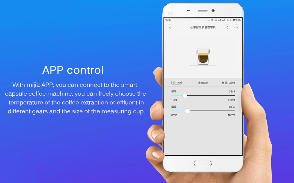 SCISHARE S1102 Smart Capsule Coffee Machine from Xiaomi youpin- White SCISHARE S1102 Smart Capsule Coffee Machine from Xiaomi youpin- White