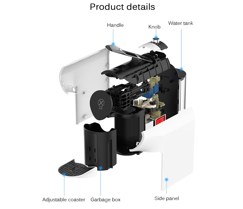 SCISHARE S1102 Smart Capsule Coffee Machine from Xiaomi youpin- White SCISHARE S1102 Smart Capsule Coffee Machine from Xiaomi youpin- White