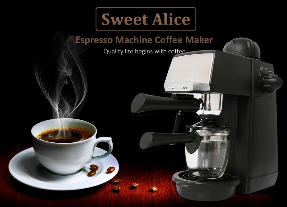 Sweet Alice SW - CRM2001 Semi-automatic Steam Type Espresso Machine Coffee Maker- Black Sweet Alice SW - CRM2001 Semi-automatic Steam Type Espresso Machine Coffee Maker- Black