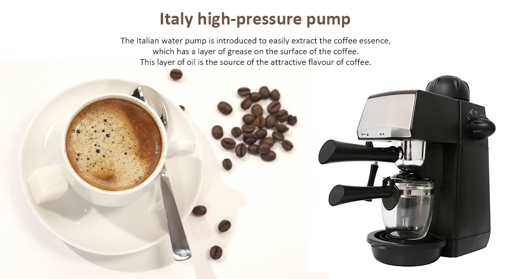 Sweet Alice SW - CRM2001 Semi-automatic Steam Type Espresso Machine Coffee Maker- Black Sweet Alice SW - CRM2001 Semi-automatic Steam Type Espresso Machine Coffee Maker- Black