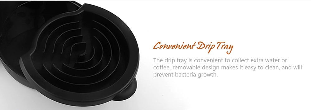 Semi-automatic Steam Pump Press Portable Coffee Machine- Black Semi-automatic Steam Pump Press Portable Coffee Machine- Black
