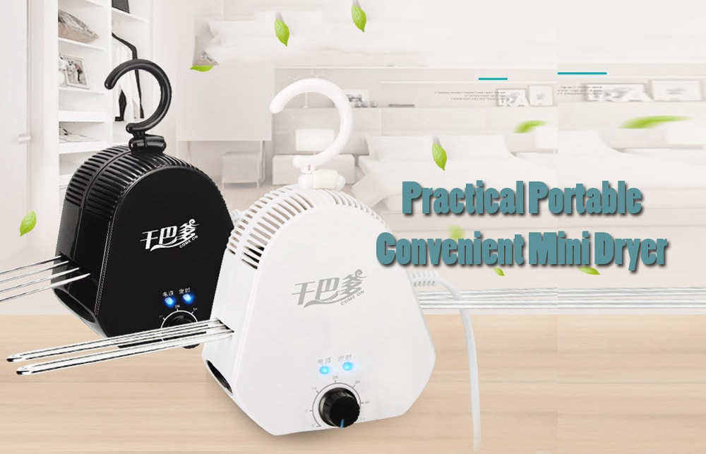 Practical Portable Convenient Mini Dryer- White EU Plug Practical Portable Convenient Mini Dryer- White EU Plug
