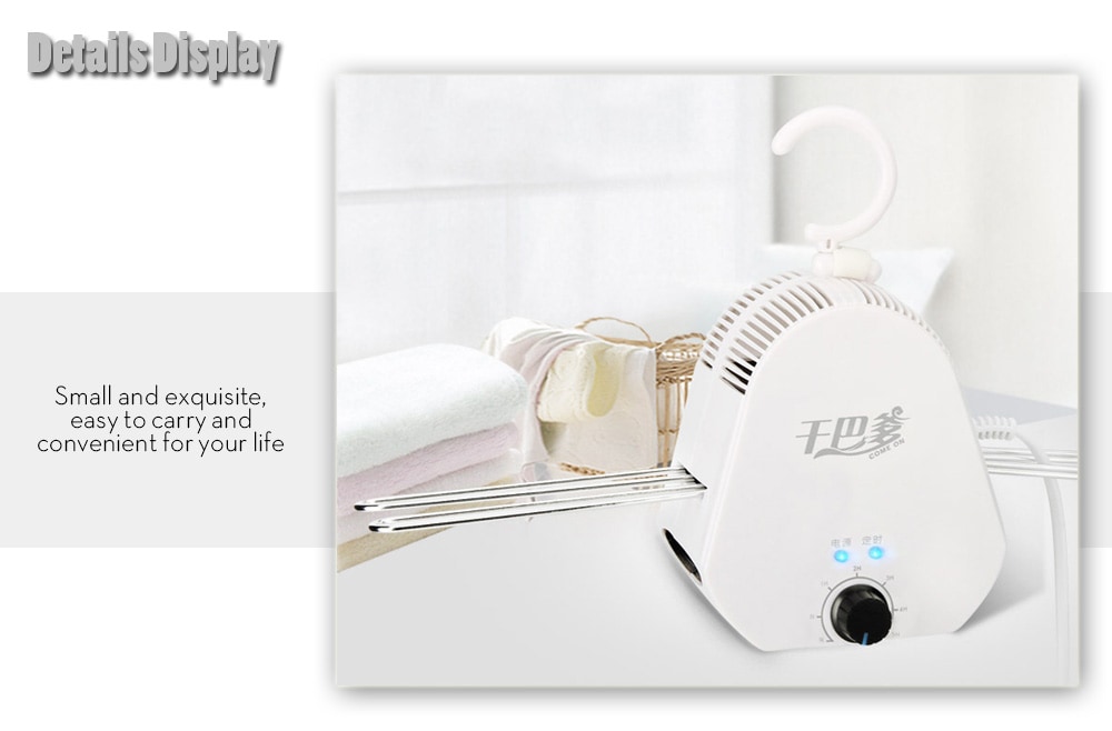 Practical Portable Convenient Mini Dryer- White EU Plug Practical Portable Convenient Mini Dryer- White EU Plug