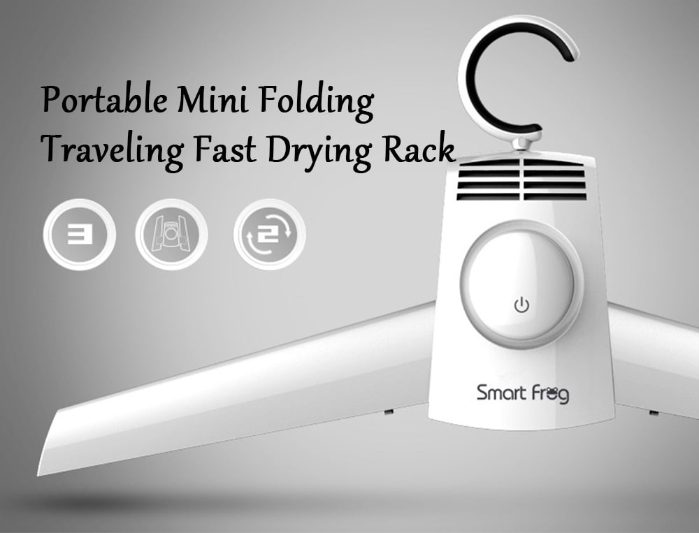 Portable Mini Folding Traveling Fast Drying Rack - White Portable Mini Folding Traveling Fast Drying Rack - White