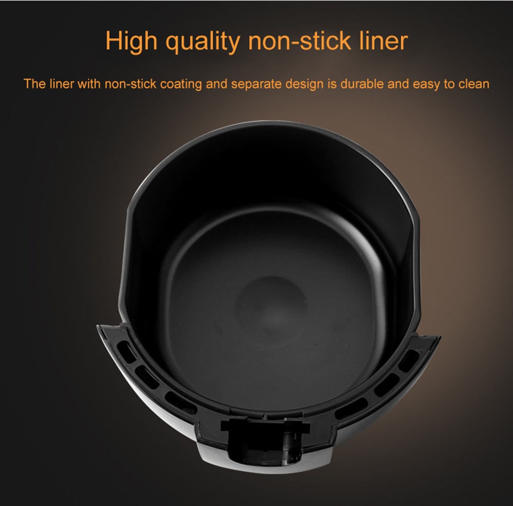 SH - AF8 Household Large-capacity Smoke-free Air Fryer- Black SH - AF8 Household Large-capacity Smoke-free Air Fryer- Black